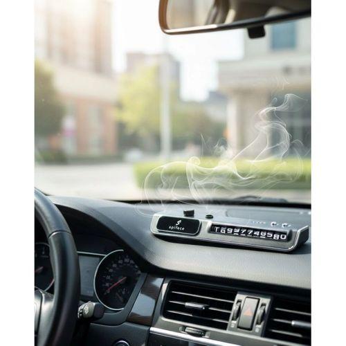 Led Işıklı Araç Ön Cam Telefon Numarası Gösterme Atı + 3 Seviyeli Hava Nemlendirici