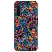 Lopard Oppo Realme 6 Pro Uyumlu Kılıf Soyut Sanat (28) Desenli Arka Kapak