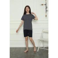 Kız Çocuk Penye Şortlu Pijama Takım Lacivert