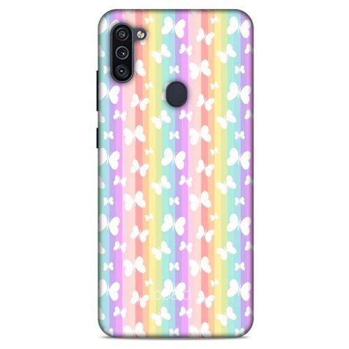Samsung Galaxy M11 Kılıf Kelebek Etkisi (11) Tam Koruma Su Yeşili