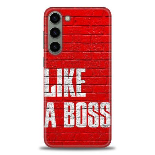 Samsung Galaxy S23 Plus Kılıf HD Baskılı Kılıf - Like a Boss + Tam Ekran Koruyucu
