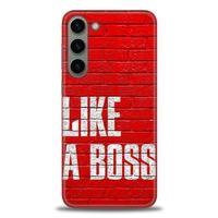 Samsung Galaxy S23 Plus Kılıf HD Baskılı Kılıf - Like a Boss + Tam Ekran Koruyucu