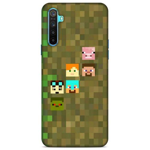 Lopard Oppo Realme 6i Uyumlu Kılıf PiXel (14) Lansman Kılıf Minecraft Karakterleri