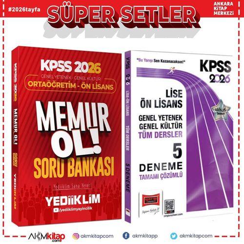 Yediiklim 2026 KPSS Ortaöğretim Önlisans Memur Ol Soru ve Yargı Tüm Dersler 5 li Deneme Seti 2 Kitap
