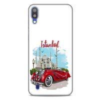 Retro (22) Desen Tam Koruma Kılıfı Renkli Samsung Galaxy M10 Kılıf