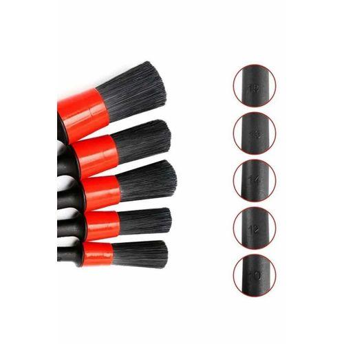 5 Parça Araç İçi Temizlik Fırçası Araç İçi-dışı Temizleme Fırça Seti