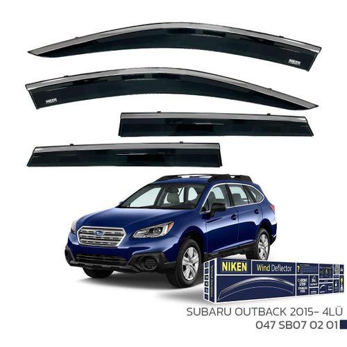 Subaru Outback 2015 Sonrası - Kromlu Cam Rüzgarlığı 4Lü Parça