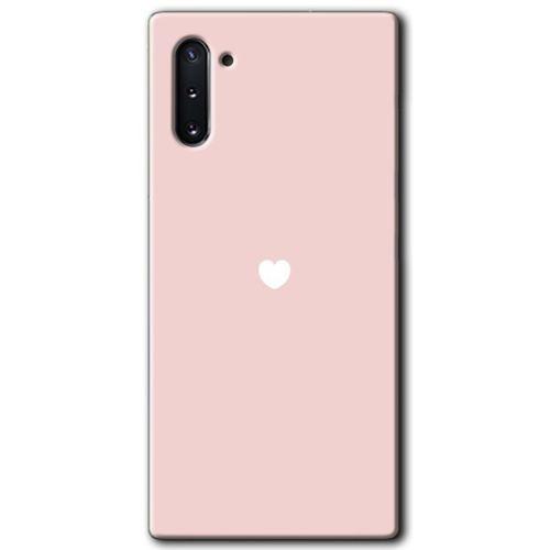 Samsung Galaxy Note 10 HD Baskılı Kılıf + 9D Tam Ekran Koruyucu - Sade Kalp