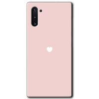 Samsung Galaxy Note 10 HD Baskılı Kılıf + 9D Tam Ekran Koruyucu - Sade Kalp