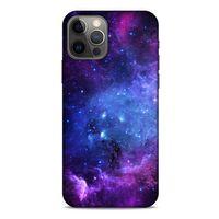 Apple iPhone 12 Pro Uyumlu Kılıf Mor Delisi (6) Silikon Kılıf Yıldızlar