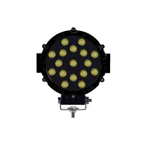 Off Road Sis Lambası Siyah 16 Cm Yuvarlak 17 Led 1 Adet