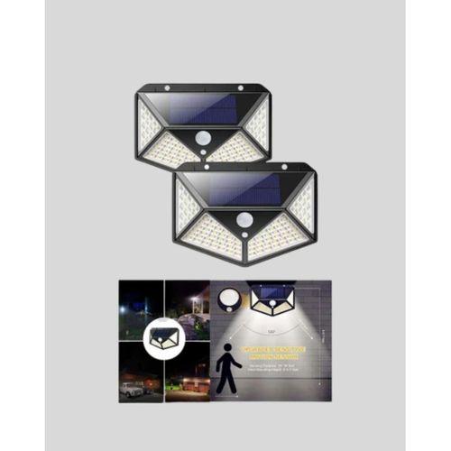 Solar Bahçe Lambası 100 Led Hareket Sensörlü Güneş Enerjili Aydınlatma