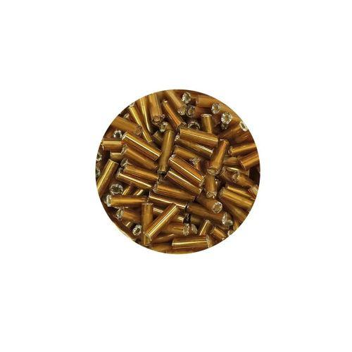 Uzun Boru Kesme Boncuk Çap 2mm Uzunluk 10 mm - 60 Gram - Altın Sarısı - BNC270