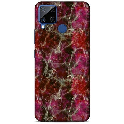 Mermer Desenli (40) Tema Fit Silikon Kılıf Menekşe Oppo Realme C15 Kılıf