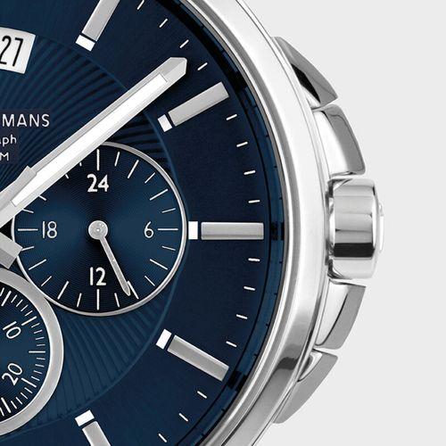 Jacques Lemans Sydney JL.1-1542I Quartz Çelik Gri Mavi Kadran 10 ATM 42 mm Erkek Kol Saati