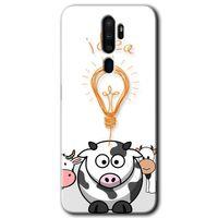 MRCİLETİSİM Oppo A9 2020 Kılıf HD Desen Baskılı Arka Kapak + Temperli Cam - İdea Lamp