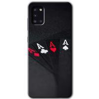 Samsung Galaxy A31 Kılıf Baskılı Kapak - Full As + 5D Tam Kaplayan Cam