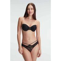 Günlük Straplez Push-up Destekli Balenli Şeffaf Sırt Aksesuarlı Askıları Çıkabilir Boncuk Detaylı Sütyen