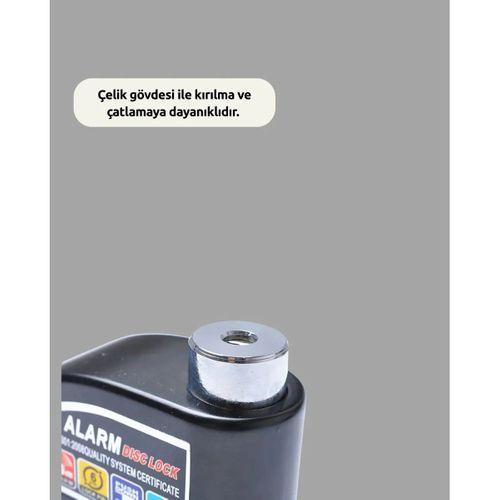 Yüksek Sesli 110db Çelik Disk Kilidi Su Geçirmez