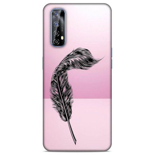 Lopard Huawei P Smart 2021 Uyumlu Kılıf Tattoo's (29) Arka Koruma Kılıfı Tüy Dövmesi