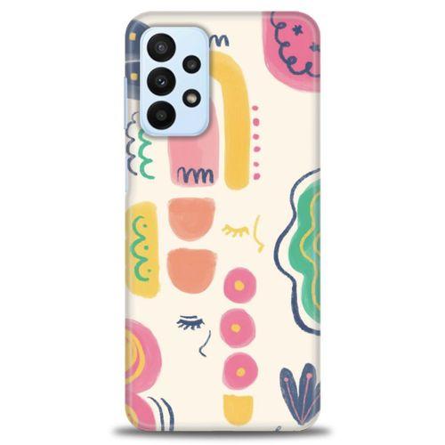 Samsung Galaxy A23 4G Kılıf HD Baskılı Kılıf - Çizim + Tam Ekran Koruyucu