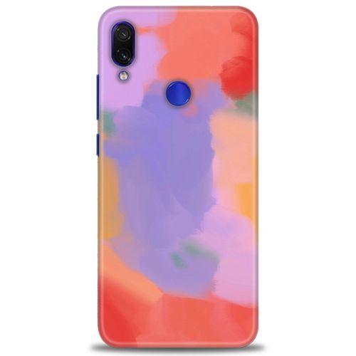 Xiaomi Redmi Note 7 Kılıf HD Baskılı Kılıf - Kırmızı + Tam Ekran Koruyucu