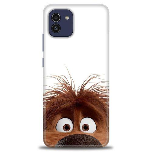 Samsung Galaxy A03 Kılıf HD Baskılı Kılıf - Sevimli Köpek + Tam Ekran Koruyucu