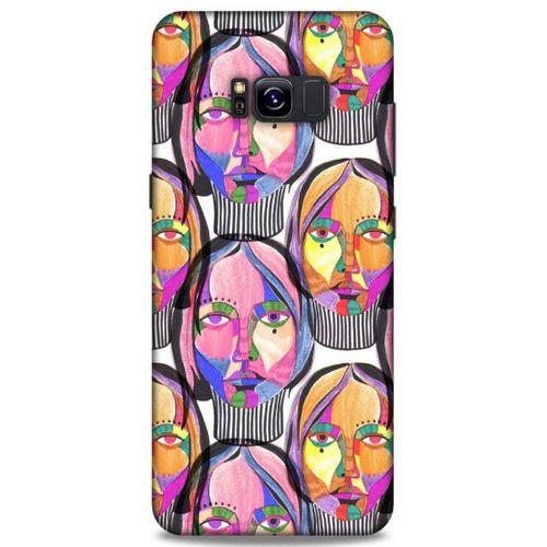 Lopard Samsung Galaxy S8 Plus Uyumlu Kılıf Sürreal Yüzler ♀ (1) Kılıfı Baskılı