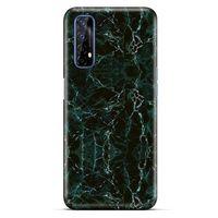 Mermer Desenli (27) Tema Tasarımlı Kılıf Zümrüt Yeşili Oppo Realme 7 Kılıf