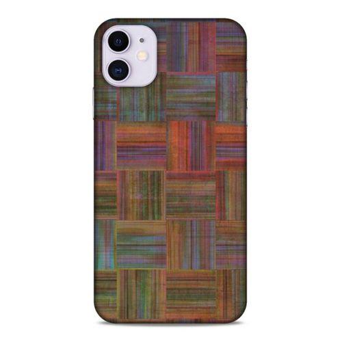 Lopard Apple Iphone 11 Uyumlu Kılıf Wood'X (48) Bumper Kılıf Desenli