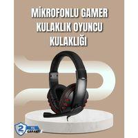 Mikrofonlu Oyun Kulaklığı – Mavi Işıklı, Uzun Süre Konforlu Kullanım