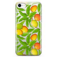 Apple iPhone 7 Kılıf Mango Çiçekleri Arka Kapak Koruma Desenli Full Koruyucu