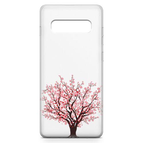 Samsung Galaxy S10 Kılıf Kiraz Tomurcuk Arka Kapak Koruma Desenli Full Koruyucu