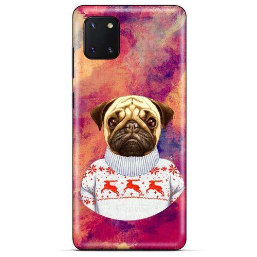Huawei Y5P Kılıf Köpek Kıyafetleri (6) Silikon Kılıf Pug Kazak