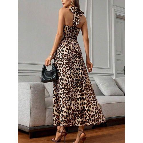 Kadın Omuzlardan Açık Boyundan çapraz Bağlama Detaylı Süprem Elbise