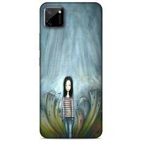 Oppo Realme C11 Kılıf Depresyon (22) Tam Koruma Kılıfı Fuşya Bordo