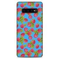 Frutix Ahududu 01 Samsung Galaxy S10 Plus Kılıf Desenli Silikon