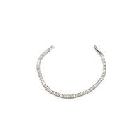 Baget Taşlı Bileklik - Gümüş