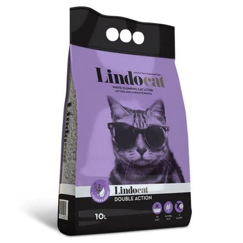 Lindo Cat Double Action Argan Yağı & Lavanta Kokulu Topaklanan Kedi Kumu 10L
