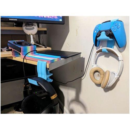 Vida Delik Olmadan Kulaklık Kancası ile Duvar Montajı 3D Baskı (Bu ürün Sadece Plastik parçadır - Almadan Önce Soru Sorabilirsiniz)