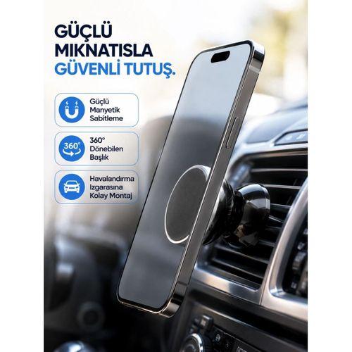 Araç İçi Telefon Tutucu Mıknatıslı Havalandırma Izgarası Telefon Standı