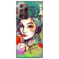 Lopard Samsung Galaxy Note 20 Ultra Uyumlu Kılıf Sürreal Yüzler ♀ (26) Tpu Silikon Kılıf Desenli