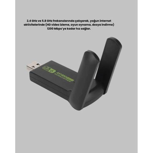 Dual Band Usb Wifi Adaptör – 1200 Mbps Hız