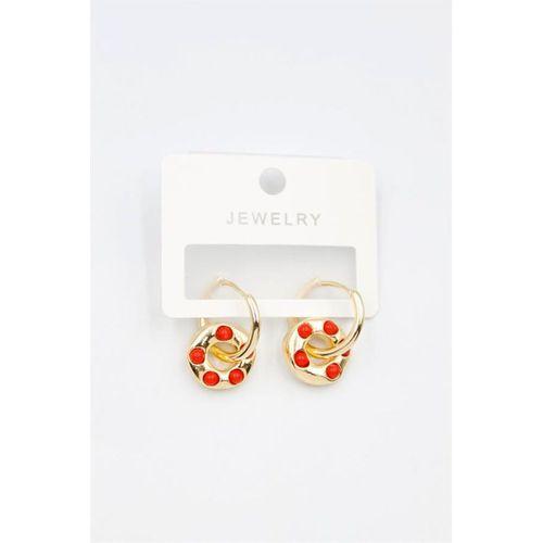 Halka Küpe - Kırmızı