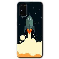 Samsung Galaxy S20 HD Baskılı Kılıf + 9D Tam Ekran Koruyucu - Space Smoke
