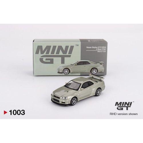 Mini GT Nissan Skyline GT-R (R34) V-Spec II Nür Millenium Jade 1003