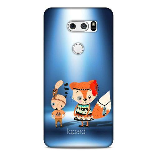 LG K50S Kılıf FunnyMaX (1) Kılıfı Mavi Beyaz