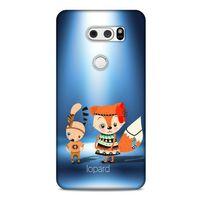 LG K50S Kılıf FunnyMaX (1) Kılıfı Mavi Beyaz