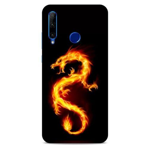 Huawei Y6P Kılıf Dragons (26) Tpu Silikon Kılıf Tatoo Ateş Ejderhası