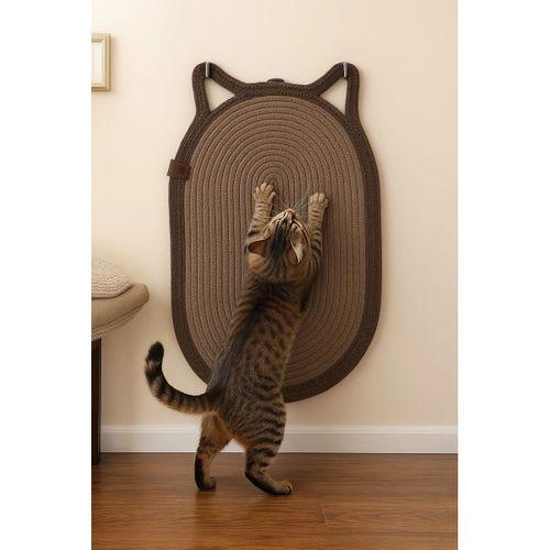 Mikopet Dekoratif Kedi Kulaklı Tırmalama Paspası